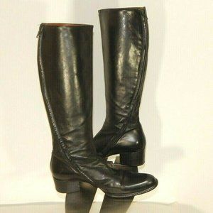 FREE LANCE Paris Boots 6 Black Leather Knee High